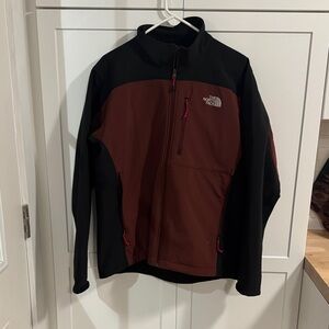 The North Face Men's Black and Dark Brown Performance Jacket